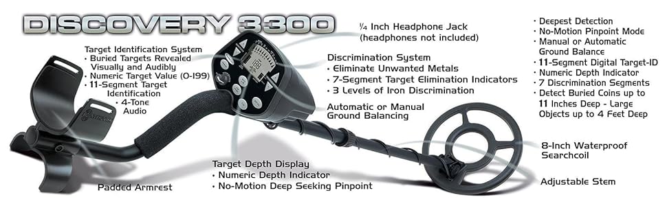 Bounty Hunter Legacy 3500 Metal Detector | Shop | Features