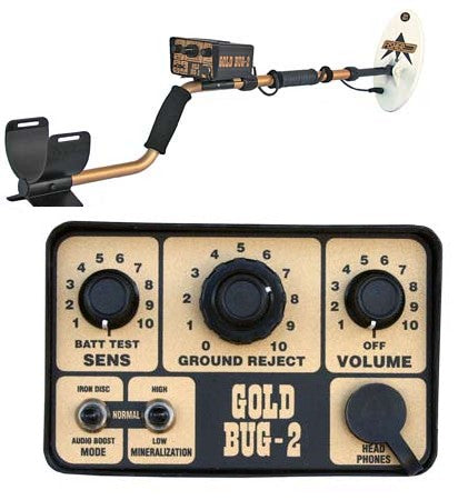 Fisher Gold Bug 2 Metal Detector with Waterproof Coil with Digital Display  + Bonus Pack