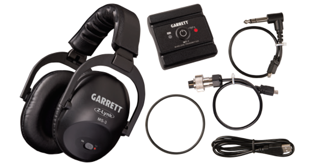 Garrett at Max Metal Detector with Z-Lynk Wireless Headphone Plus  Accessories