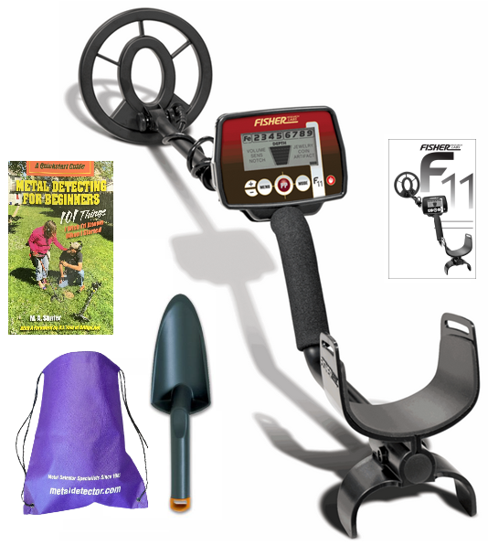 Fisher F22 Weatherproof Metal Detector with 9 Coil + Bonus Pack, Shop, Features